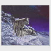 Papier Cadeau Gray Wolves (Plat)