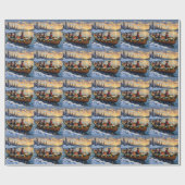 Papier Cadeau Great Dane Christmas Boat Holiday (Plat)