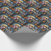 Papier Cadeau Great Dane Dogs Citrouille Halloween Funny (Coin)