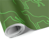 Papier Cadeau Great Dane Pattern (Coin rond)