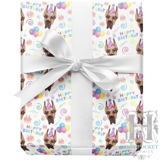 Papier Cadeau Great Dane Wrapping Paper