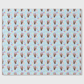 Papier Cadeau Great Dane Wrapping Paper in Blue (Plat)