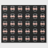 Papier Cadeau Great Minds Putain Comme Funny Cerveau Pun Dark BG (Plat)
