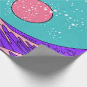 Papier Cadeau Great Wave in Vaporwave Pop Art style. View on the (Coin)