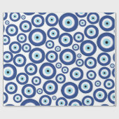 Papier Cadeau Grec Mati Mataki - motif d'oeil mauvais de (Plat)