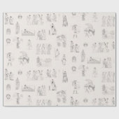 Papier Cadeau Grèce antique Classique Histoire grecque Motif (Plat)