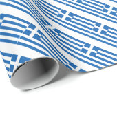 Papier Cadeau Greek flag (Coin rond)