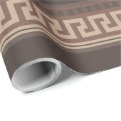 Papier Cadeau Greek Key (Coin rond)