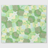 Papier Cadeau Green abstract art Magical wallpaper (Plat)