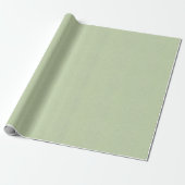 Papier Cadeau Green Beige Linen Mimic Fabric Texture (Déroulé)