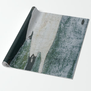 Papier Cadeau Green, black, and beige painting