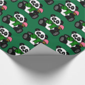 Papier Cadeau Green Bowtie Panda (Coin)