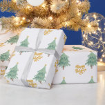 Papier Cadeau Green Christmas Holiday Tree Motif<br><div class="desc">Papier Motif de Noël vert parfait pour mettre la touche finale à vos cadeaux</div>