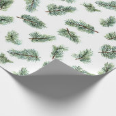 Papier Cadeau Green Christmas Pine Tree (Coin)