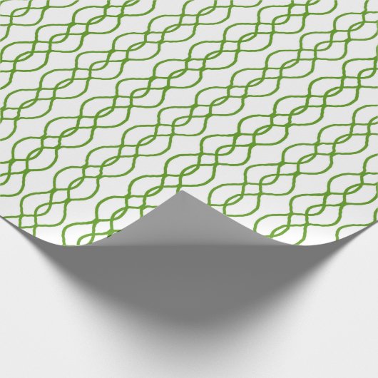 Papier Cadeau Green Christmas Wrapping Paper (Coin)