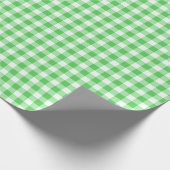 Papier Cadeau Green Classic En vichy À damiers Motif (Coin)