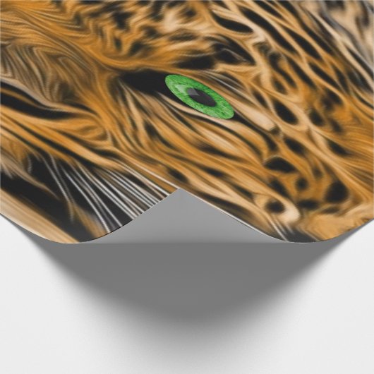Papier Cadeau Green Eye Leopard nom Fred (Coin)