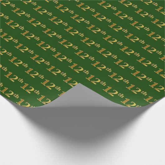 Papier Cadeau Green, Faux Gold 12e (Douzième) (Coin)