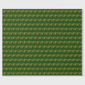 Papier Cadeau Green, Faux Gold 18e (dix-huitième) (Plat)