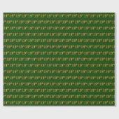 Papier Cadeau Green, Faux Gold 19e (dix-neuvième) (Plat)