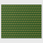 Papier Cadeau Green, Faux Gold 20th (Vingtième) Event (Plat)