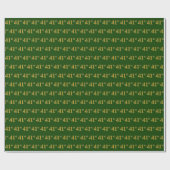 Papier Cadeau Green, Faux Gold 41e (Quarante et unième) (Plat)