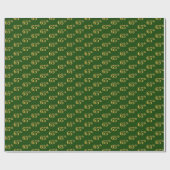 Papier Cadeau Green, Faux Gold 65e (Soixante-cinquième) (Plat)
