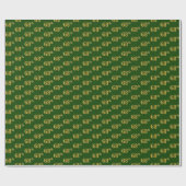 Papier Cadeau Green, Faux Gold 68e (Soixante-huitième) (Plat)
