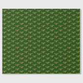 Papier Cadeau Green, Faux Gold 74e (Soixante-quatorzième) (Plat)