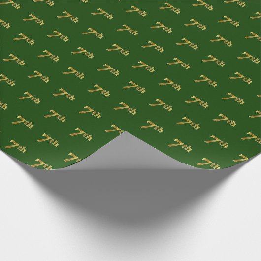 Papier Cadeau Green, Faux Gold 7e (Septième) (Coin)