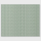 Papier Cadeau Green & Ivory Wonky Stripes (Plat)
