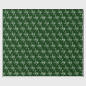 Papier Cadeau Green Joy Feuilles de vacances Texas Shape (Plat)