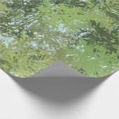Papier Cadeau Green Leaf Trees With Blue Sky Peaking Through Art (Coin)