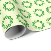 Papier Cadeau Green leaves (Coin rond)