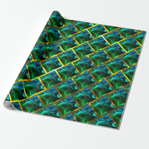 Papier Cadeau Green like emerald under la golden grating ?
