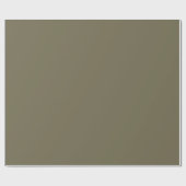 Papier Cadeau Green Martini Olive Solid Color Print, neutre (Plat)