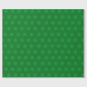 Papier Cadeau Green Medium Polka Point Christmas (Plat)