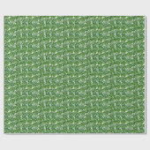 Papier Cadeau Green Monstera Feuilles Tropical sans couture (Plat)
