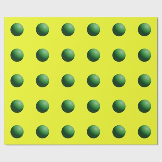 Papier Cadeau Green on Yellow (Plat)