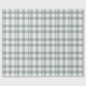 Papier Cadeau Green Plaid En vichy Country Farmhouse Simple (Plat)