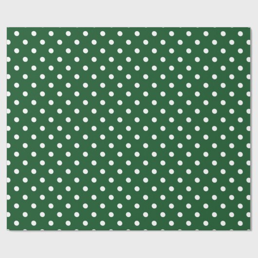 Papier Cadeau Green Polka (Plat)
