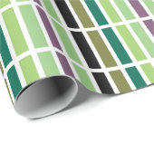 Papier Cadeau Green purple Black Hues (Coin rond)