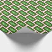Papier Cadeau Green Slate Chalkboard Math Enseignant Classe (Coin)
