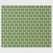 Papier Cadeau Green Slate Chalkboard Math Enseignant Classe (Plat)