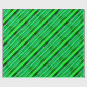 Papier Cadeau Green St Patrick's Day Irish Party Neon Gradient (Plat)