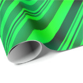 Papier Cadeau Green St Patrick's Day Irish Party Neon Gradient (Coin rond)