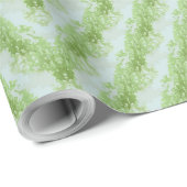 Papier Cadeau Green Stripes Squash Pattern (Coin rond)