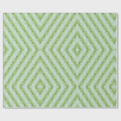 Papier Cadeau Green Stripes Squash Pattern (Plat)