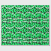 Papier Cadeau Green Tiger Animal Skin Pattern Design  (Plat)