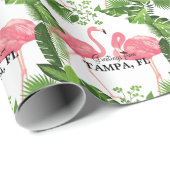 Papier Cadeau Greetings from Tampa, Florida (Coin rond)